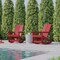 Flash Furniture Red Modern Poly Resin Adirondack Rockers, 2PK JJ-C14709-RED-2-GG - alternate 9
